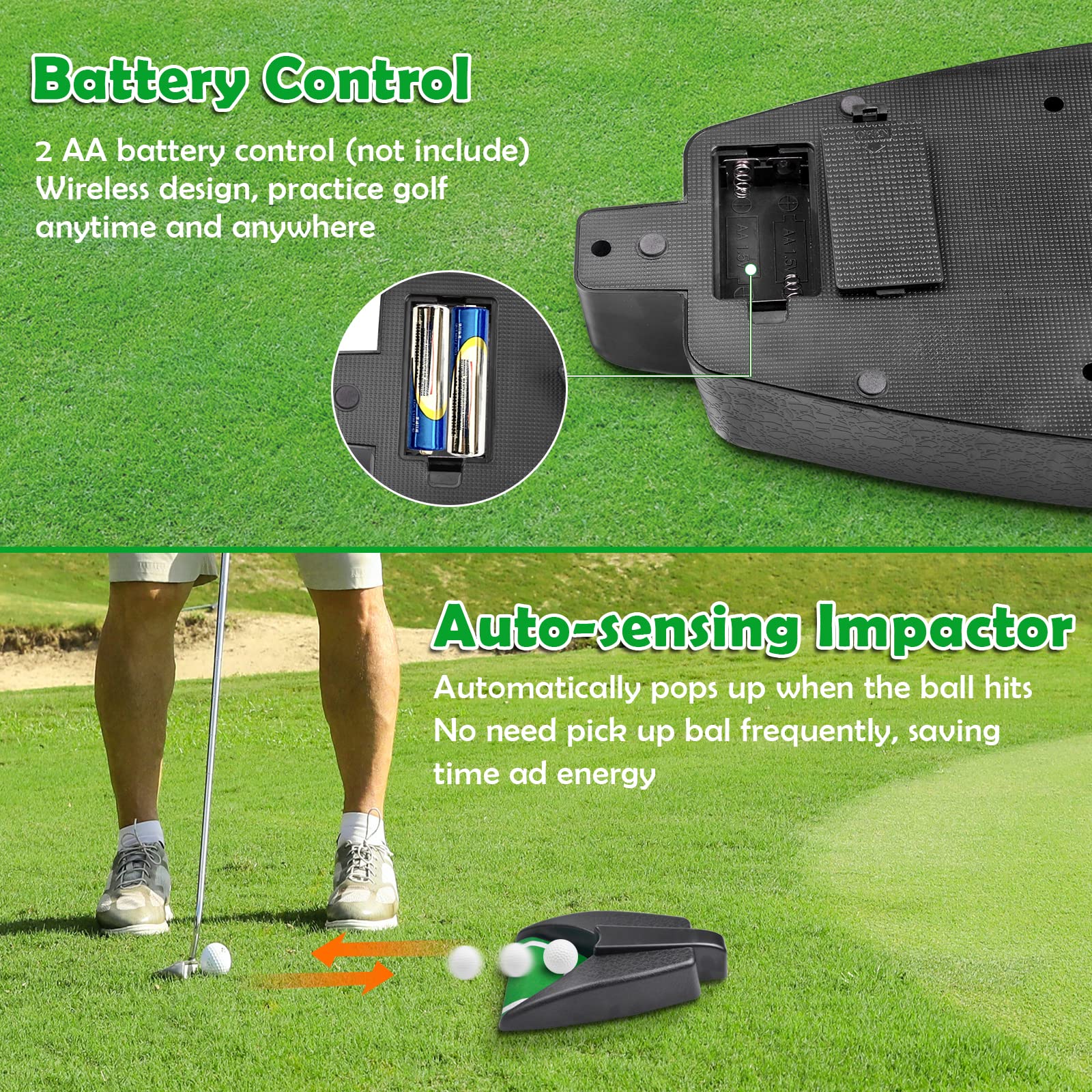 Golf Putting Trainer 自動返球機能付き Amazon.com : Automatic Putting Machine - Auto Returning Golf Cup